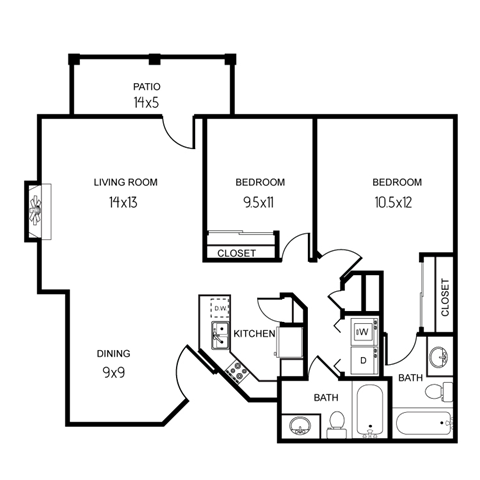 D4 Floor Plan at Echo Ridge, Snoqualmie, 98065